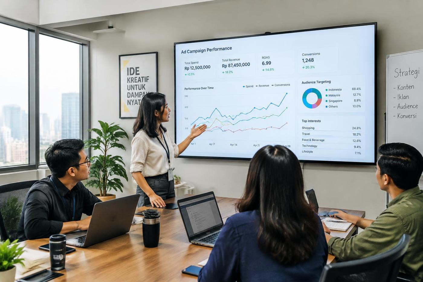 Contoh perencanaan dan materi iklan bisnis